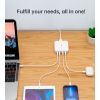 Зарядний пристрій Choetech GaN 2 USB-A / 2 USB-C 100W QC3.0/PD/PPS (PD8008-EU-WH) зображення 4