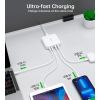 Зарядний пристрій Choetech GaN 2 USB-A / 2 USB-C 100W QC3.0/PD/PPS (PD8008-EU-WH) зображення 6