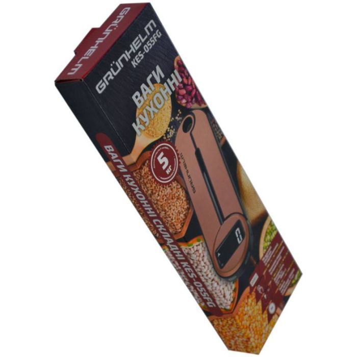 Весы кухонные Grunhelm KES-055FG изображение 6