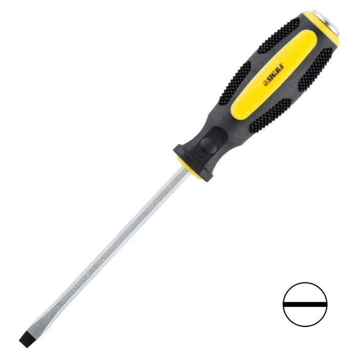 Отвертка Sigma ударная шлицевая SL6x125мм CrV (4004441)
