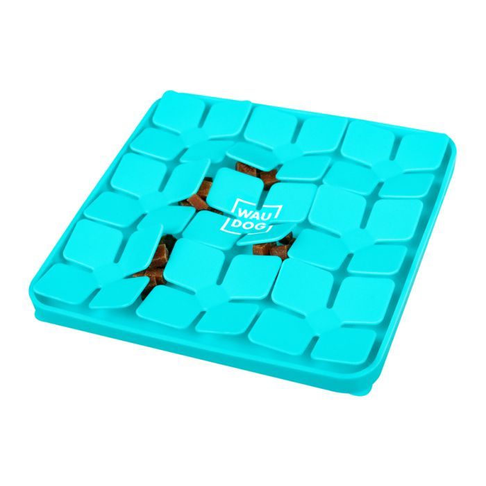 Універсальний посуд для тварин WAUDOG Silicone Килимок для пошуку корму 20х20х1.7 см жовтий (23518) зображення 4