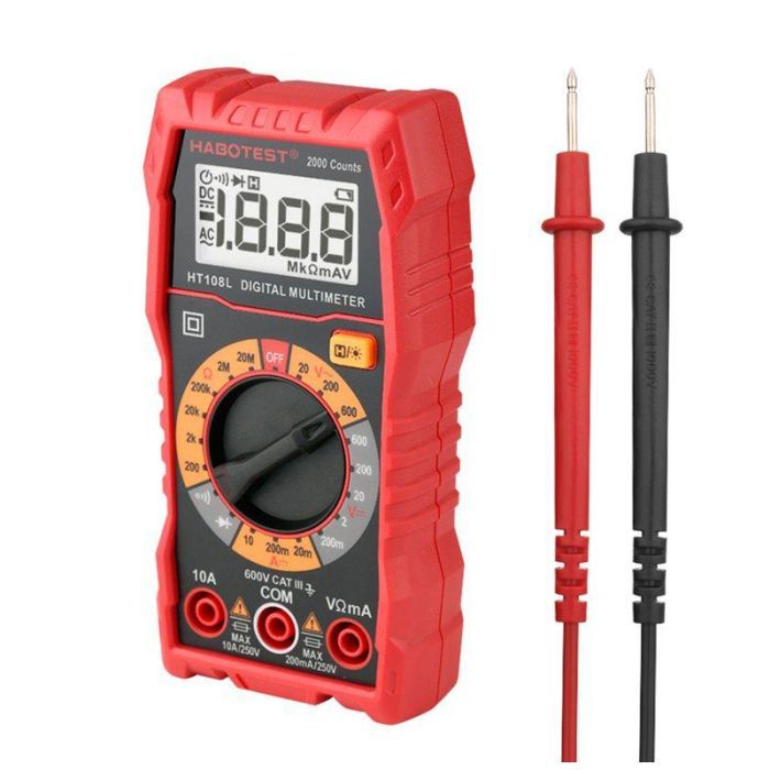 Цифровой мультиметр Habotest HT108L DC600V/10A, AC600V (HT108L) изображение 2