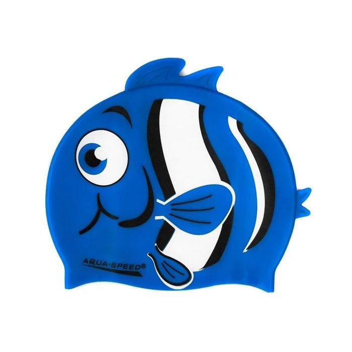 Шапка для плавания Aqua Speed Zoo 115-10-Nemo 5757 синя рибка Діт OSFM (5908217657572)