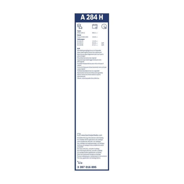Щетка стеклоочистителя Bosch 3 397 016 895 изображение 6