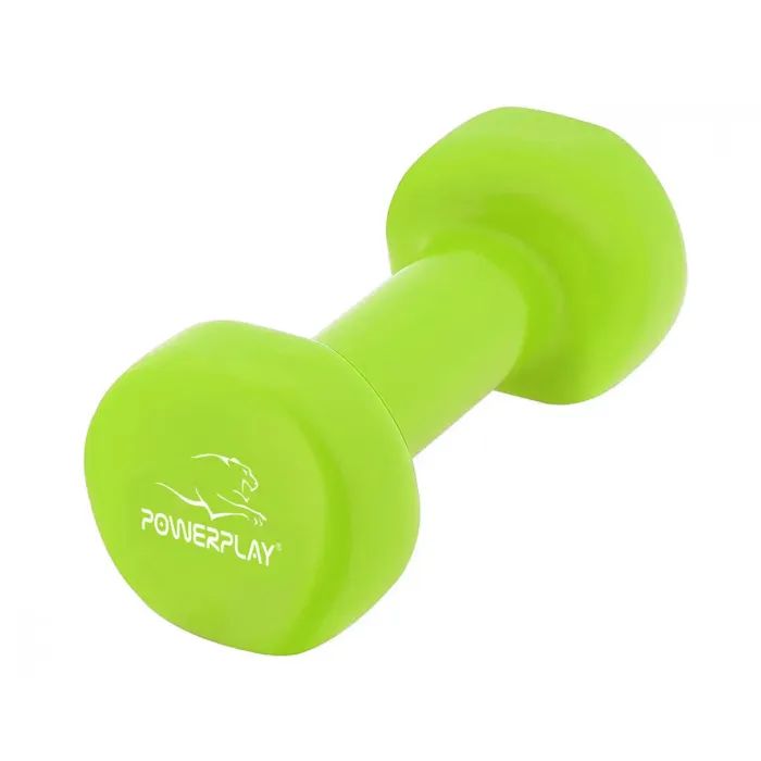 Гантель PowerPlay вінілові 4125 Achilles 2 х 3 кг Зелені (PP_4125_3kg_2in) изображение 4