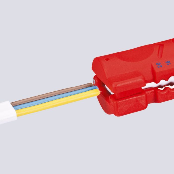 Съемник изоляции KNIPEX для плоского и круглого кабеля (16 64 125 SB) изображение 6