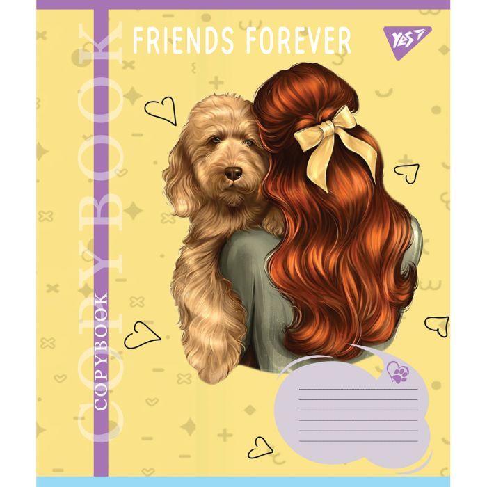 Зошит Yes Friends forever 24 аркушів клітинка (767015) зображення 6