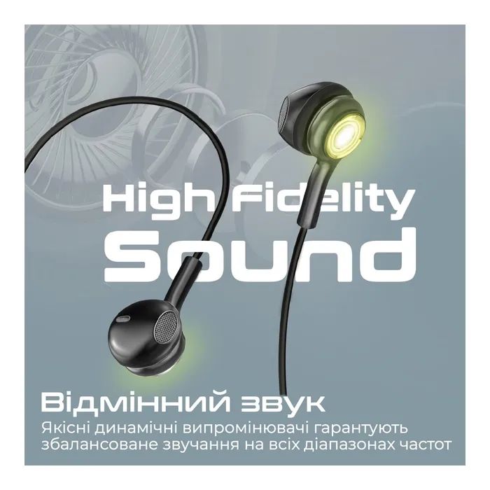 Наушники Promate LumiBuds-C Black (lumibuds-c.black) изображение 3