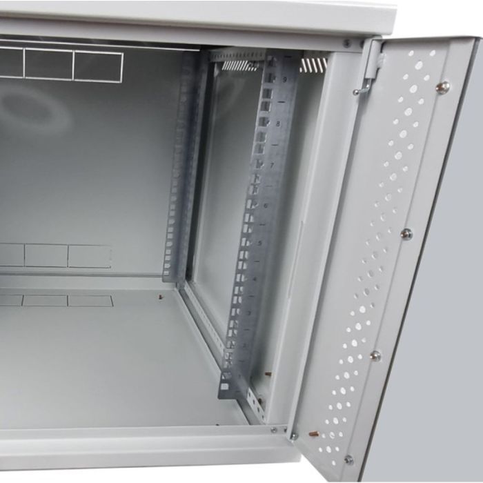 Шкаф настенный Eserver 9U 19" 600х600х503 (Ш*Г*В), сктекло, серая (ES-Е960G) изображение 5