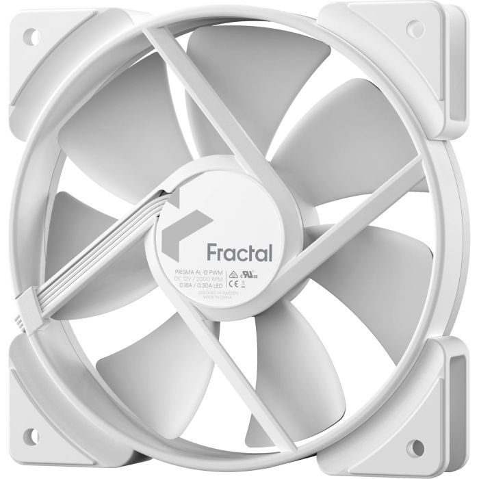 Кулер для корпуса Fractal Design Prisma AL-12 ARGB PWM (FD-FAN-PRI-AL12-PWM-WT) изображение 5