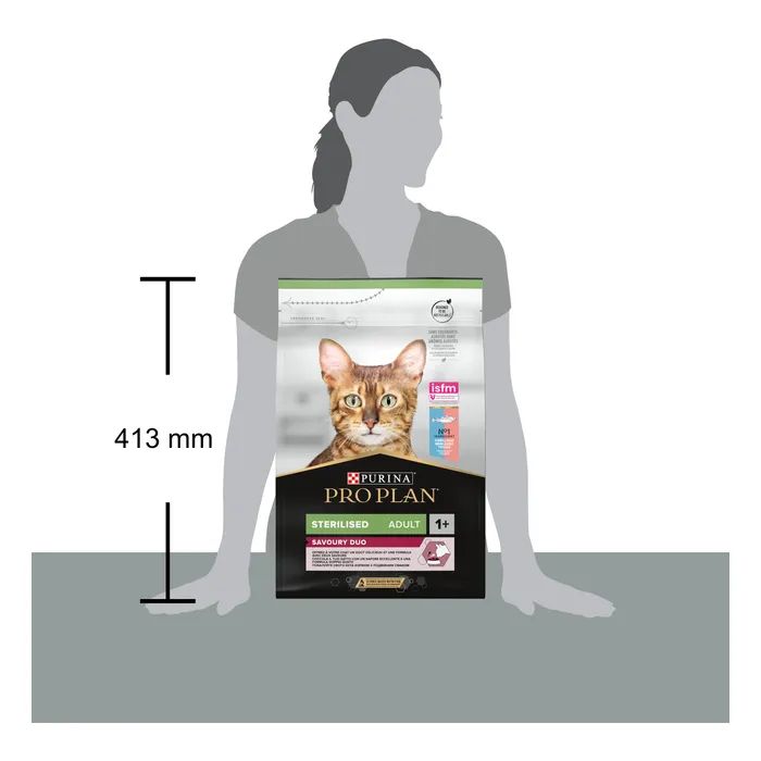 Сухий корм для кішок Purina Pro Plan Sterilised Adult 1+ Savoury Duo Після стерилізації З тріскою та фореллю 1.5 кг (7613036732413) зображення 4
