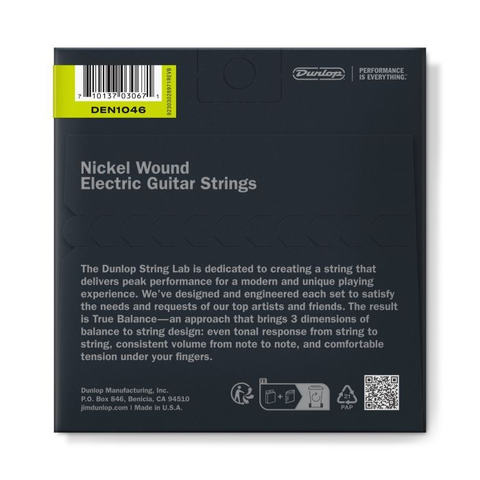 Струны для гитары Jim Dunlop Nickel Wound Electric Guitar Strings (10-46) (DEN1046) изображение 2