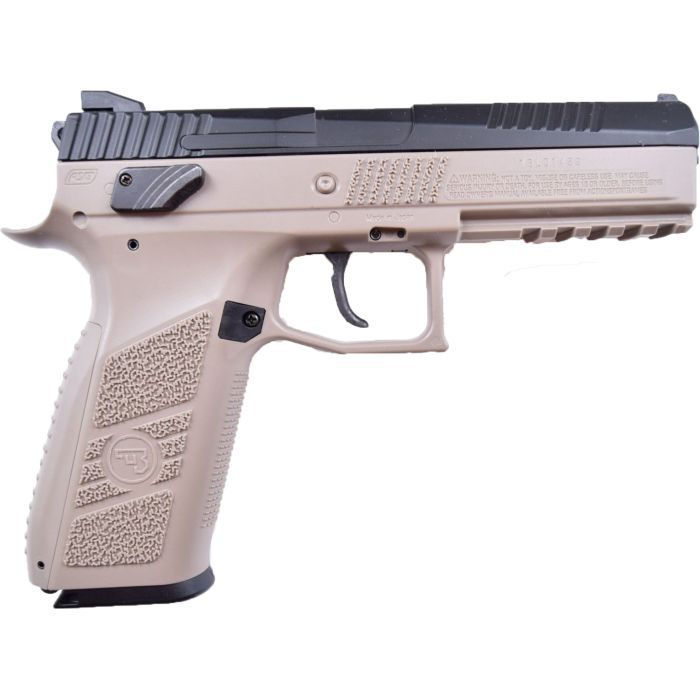 Пневматический пистолет ASG CZ P-09 Blowback Pellet Black/FDE (18524) изображение 2