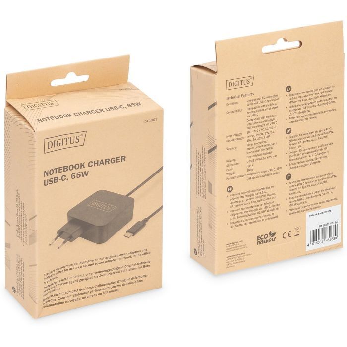 Блок питания к ноутбуку Digitus 65W USB-C (DA-10071) изображение 3