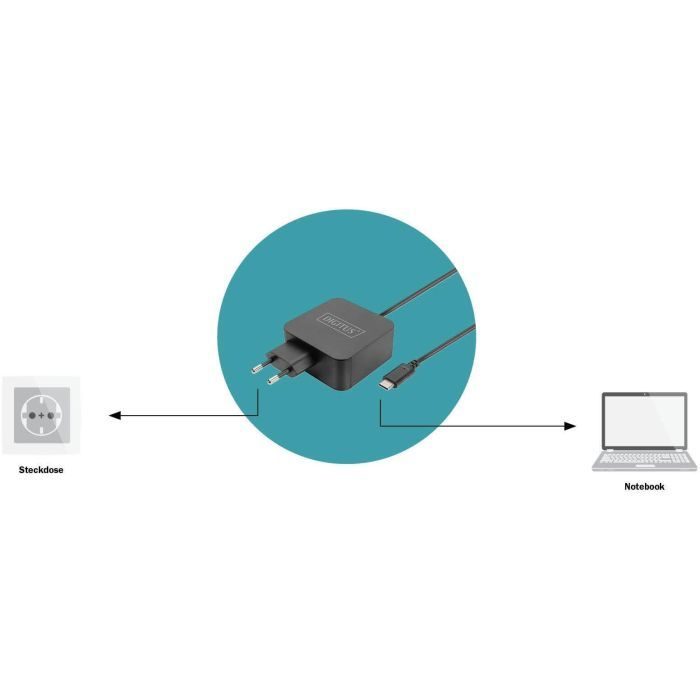 Блок питания к ноутбуку Digitus 65W USB-C (DA-10071) изображение 4