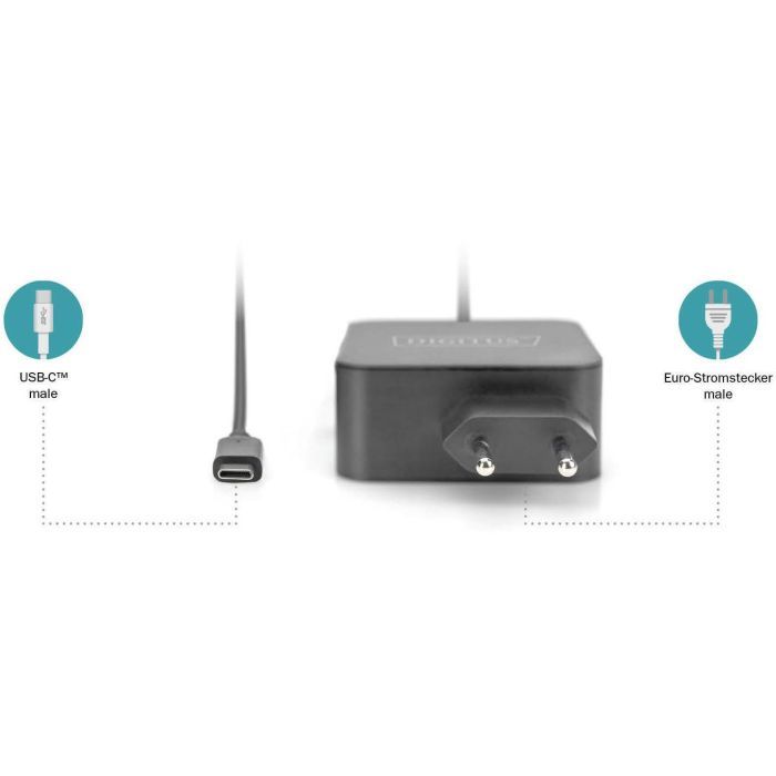 Блок питания к ноутбуку Digitus 65W USB-C (DA-10071) изображение 5