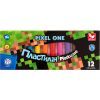Пластилин Школярик Pixel One Восковый Круглый 12 цветов 150 г (303221005-UA)
