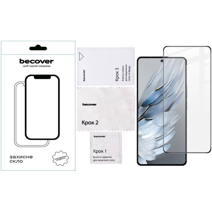 Стекло защитное BeCover Nubia Focus Pro 5G Black (711973) изображение 4