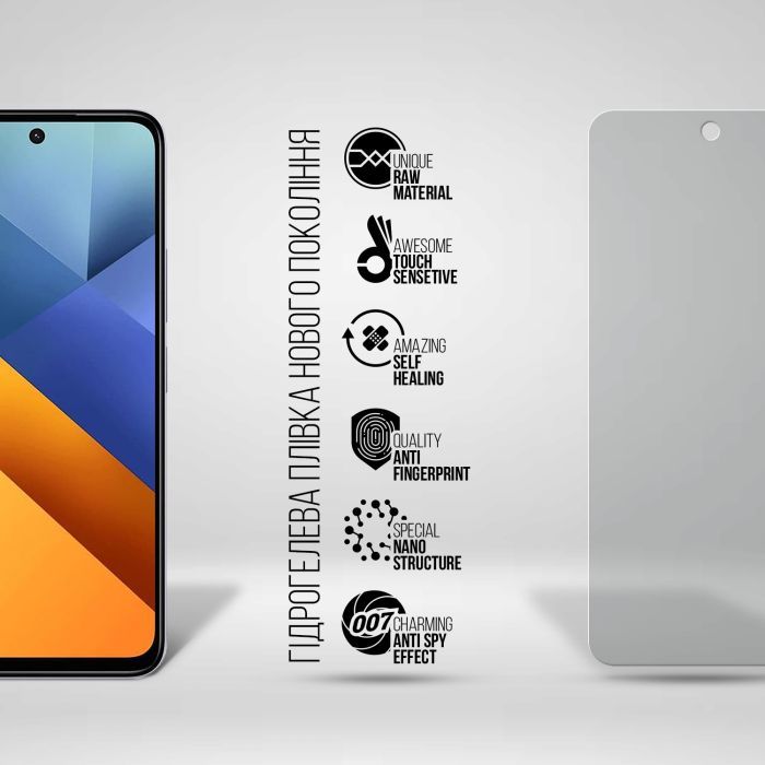 Плівка захисна Armorstandart Anti-spy Xiaomi Poco M6 4G (ARM80051) зображення 2