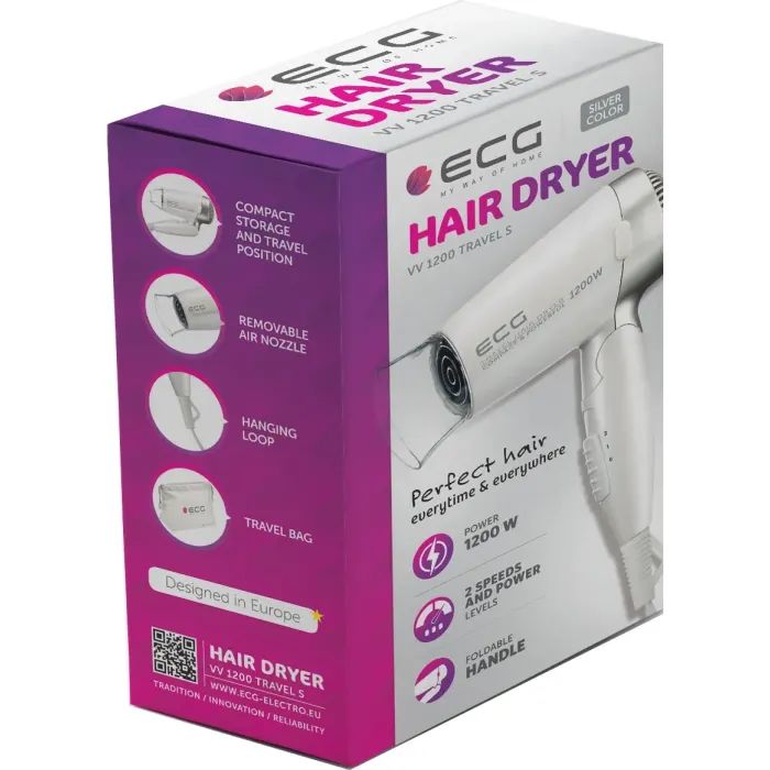 Фен ECG VV 1200 travel S зображення 9