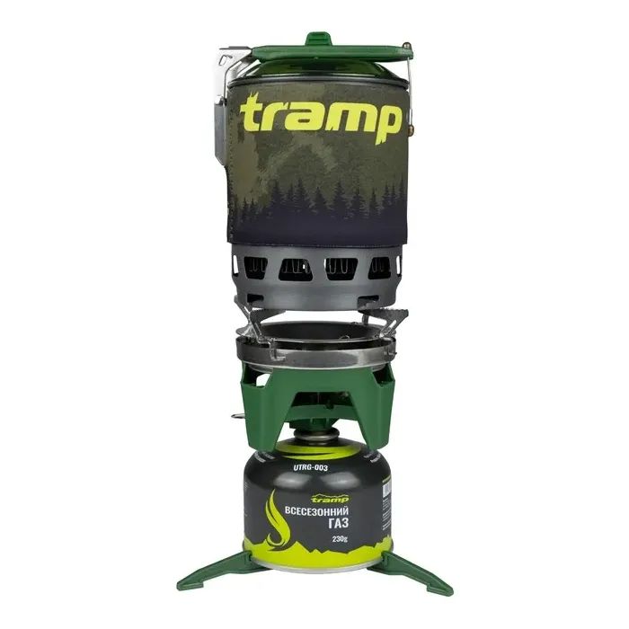 Пальник Tramp система для приготування їжі UTRG-049-olive + Картридж 230гр (UTRG-049-olive+UTRG-003)
