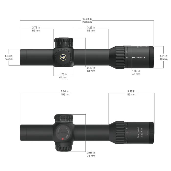 Оптический прицел Vector Optics Continental 1-10x28 (34mm) illum. ED FFP VET-CTR (SCFF-47) изображение 10