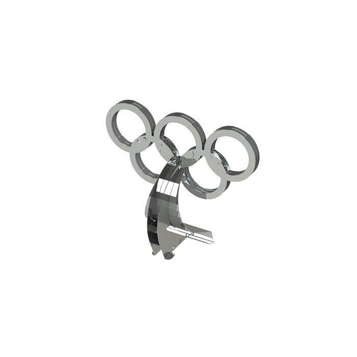Конструктор Metal Time Колекцiйна модель Rings of Strength Олімпійські кільця (MT021Y) зображення 2