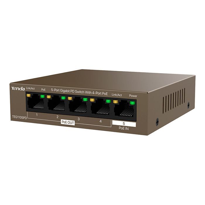 Коммутатор сетевой Tenda TEG1105PD изображение 3