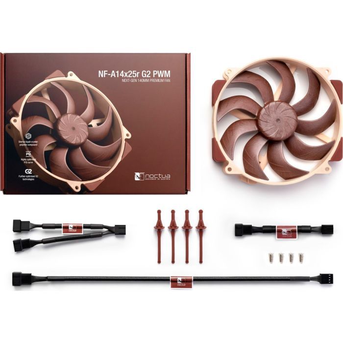Кулер для корпуса Noctua NF-A14x25r G2 PWM изображение 4