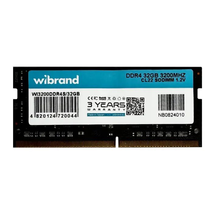 Модуль памяти для ноутбука SoDIMM DDR4 8GB 3200 MHz Wibrand (WI3200DDR4S/8GB)