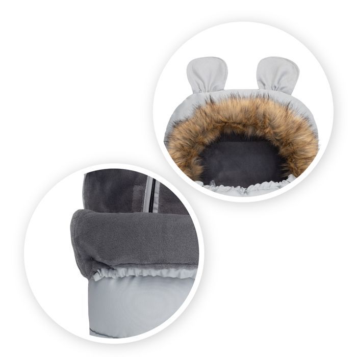 Зимний конверт MoMi Sleeping bag gray (AKCE00034) изображение 3