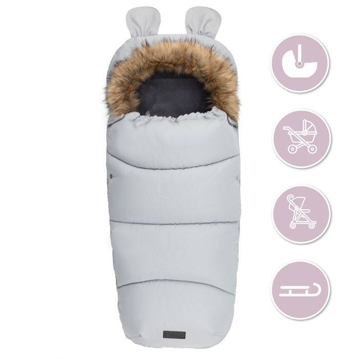 Зимний конверт MoMi Sleeping bag gray (AKCE00034) изображение 8