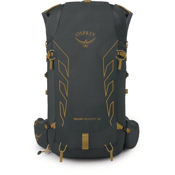 Рюкзак туристичний Osprey Talon Velocity 20 dark charcoal/tumbleweed yellow - L/XL - чорний (009.3545) зображення 2