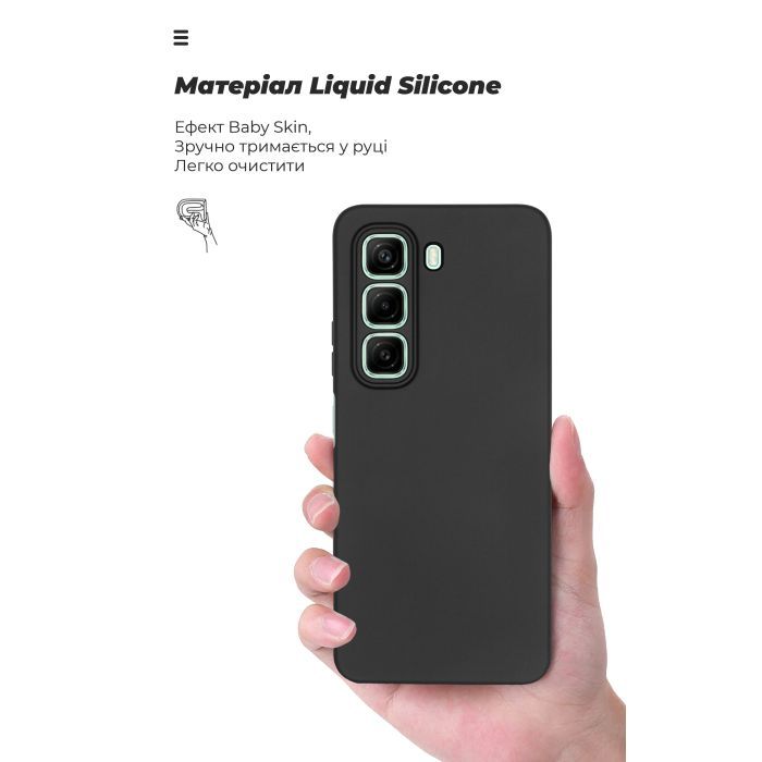 Чохол до мобільного телефона Armorstandart ICON Infinix Hot 50 4G Camera cover Black (ARM80976) зображення 7