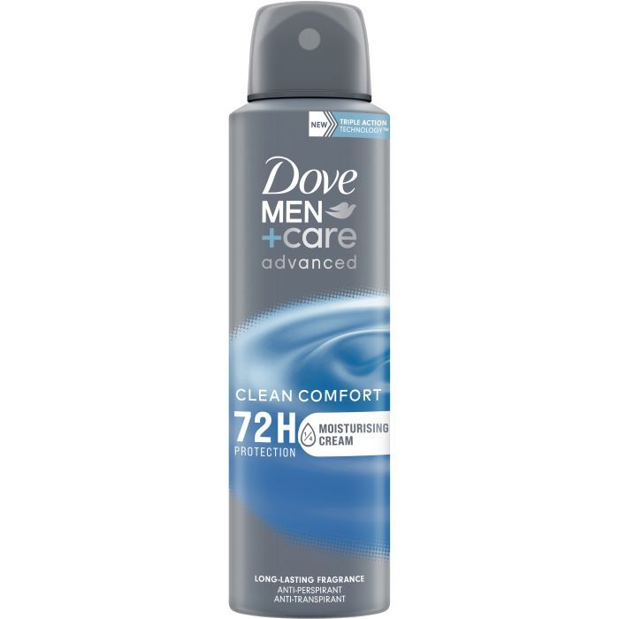Антиперспирант Dove Men+Care Комфорт чистоты 72 часа 150 мл (8720181284328)