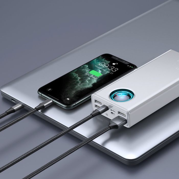 Батарея универсальная Baseus Amblight Digital Quick 30000mAh 65W, Black (PPLG00101) изображение 9