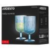 Набор бокалов Ardesto 300мл, 2шт, скло, блакитний (AR2630GBL) изображение 6