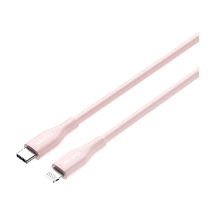 Дата кабель USB-C to Lightning 1.0m CLNM60 C-L 60W MFI Silicon Pink Canyon (CNS-CLNM60SC10PS) изображение 2