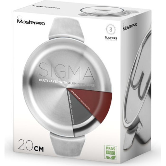 Кастрюля MasterPro Sigma, з кришкою 9.2 л (BGMP-1667-MM) изображение 8
