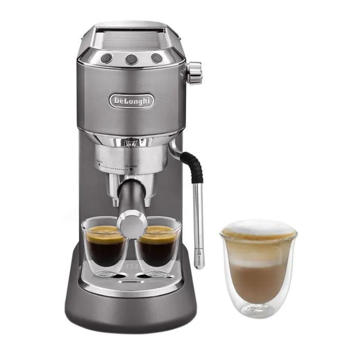 Рожковая кофеварка эспрессо DeLonghi EC 885 GY (Dedica Arte)