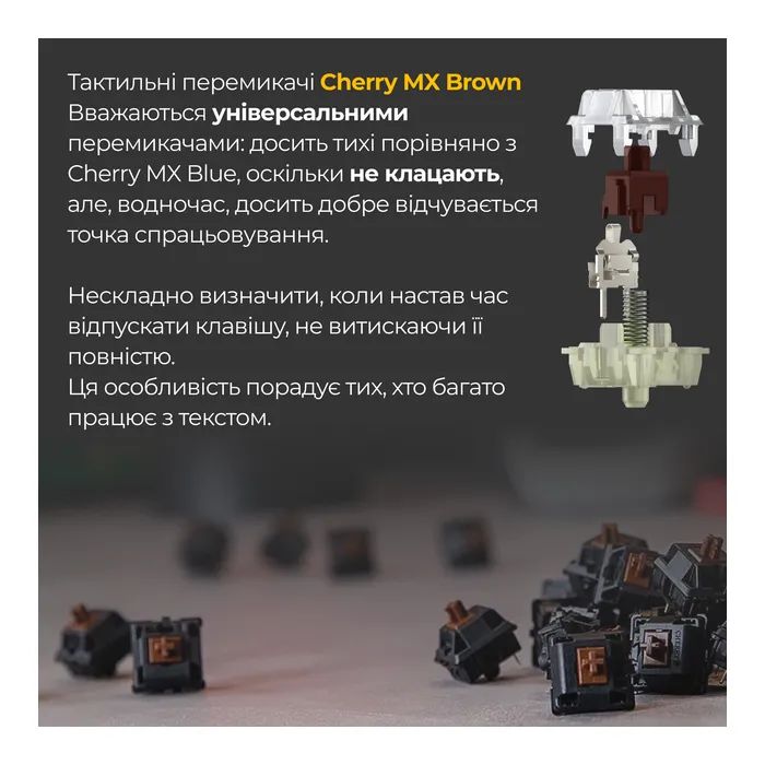 Клавиатура Ducky One 3 SF Cherry MX Brown RGB UA USB Black (DKON2167ST-BUAPXCLAWSC1) изображение 6