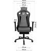 Кресло игровое GT Racer X-5113F Gray (X-5113F Fabric Gray) изображение 9