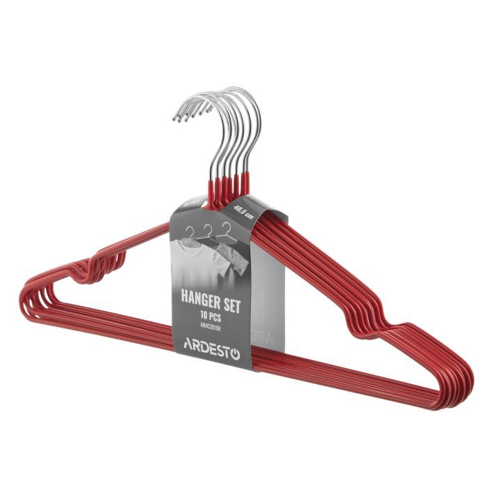 Плічка Ardesto Металеві з ПВХ покриттям Білі 40.5 см 10 шт. (ARHC2810W) зображення 2