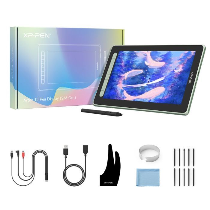 Планшет-монитор XP-Pen Artist 12 Pen Display (2nd Gen) Green (JPCD120FH_G) изображение 3
