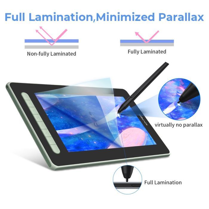 Планшет-монитор XP-Pen Artist 12 Pen Display (2nd Gen) Green (JPCD120FH_G) изображение 8