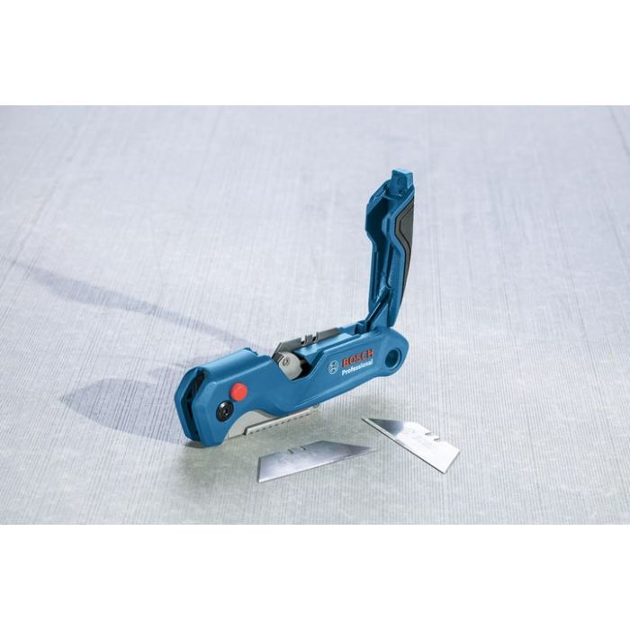 Нож монтажный Bosch трапециевидный складной, корпус пластик, 215мм (1.600.A01.6BL) изображение 4