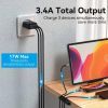Зарядное устройство Vention 3xUSB A 12W Black (FEAB0-EU) изображение 4