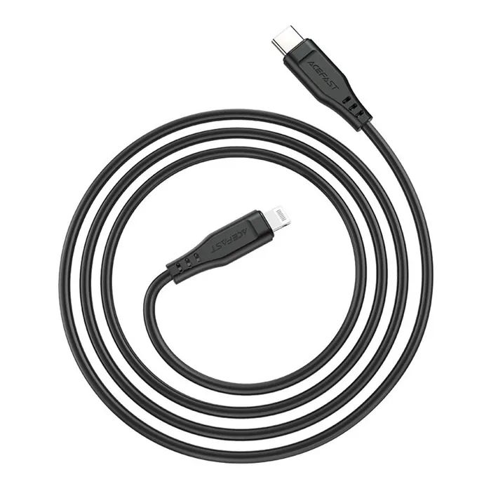 Дата кабель USB-C to Lightning 1.2m 3.0A TPE C3-01 Black Acefast (6974316280804) изображение 2