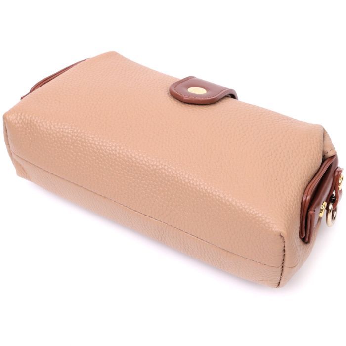 Сумка Vintage Из натуральной кожи Бежевая (22423) изображение 3