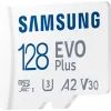 Карта памяти Samsung 128 GB microSDXC Class 10 UHS-I U3 V30 A2 EVO Plus+SD Adapte (MC128SA/EU) изображение 3